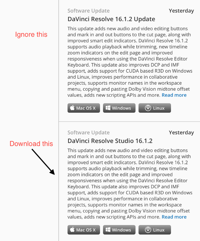 How to download davinci resolve